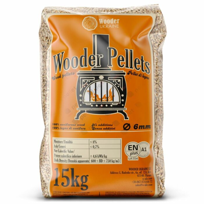 Pellet drzewny Wooder Pellets ENplus A1 - obrazek 1
