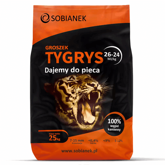 Ekogroszek Sobianek Tygrys 24-26MJ/kg - obrazek 1